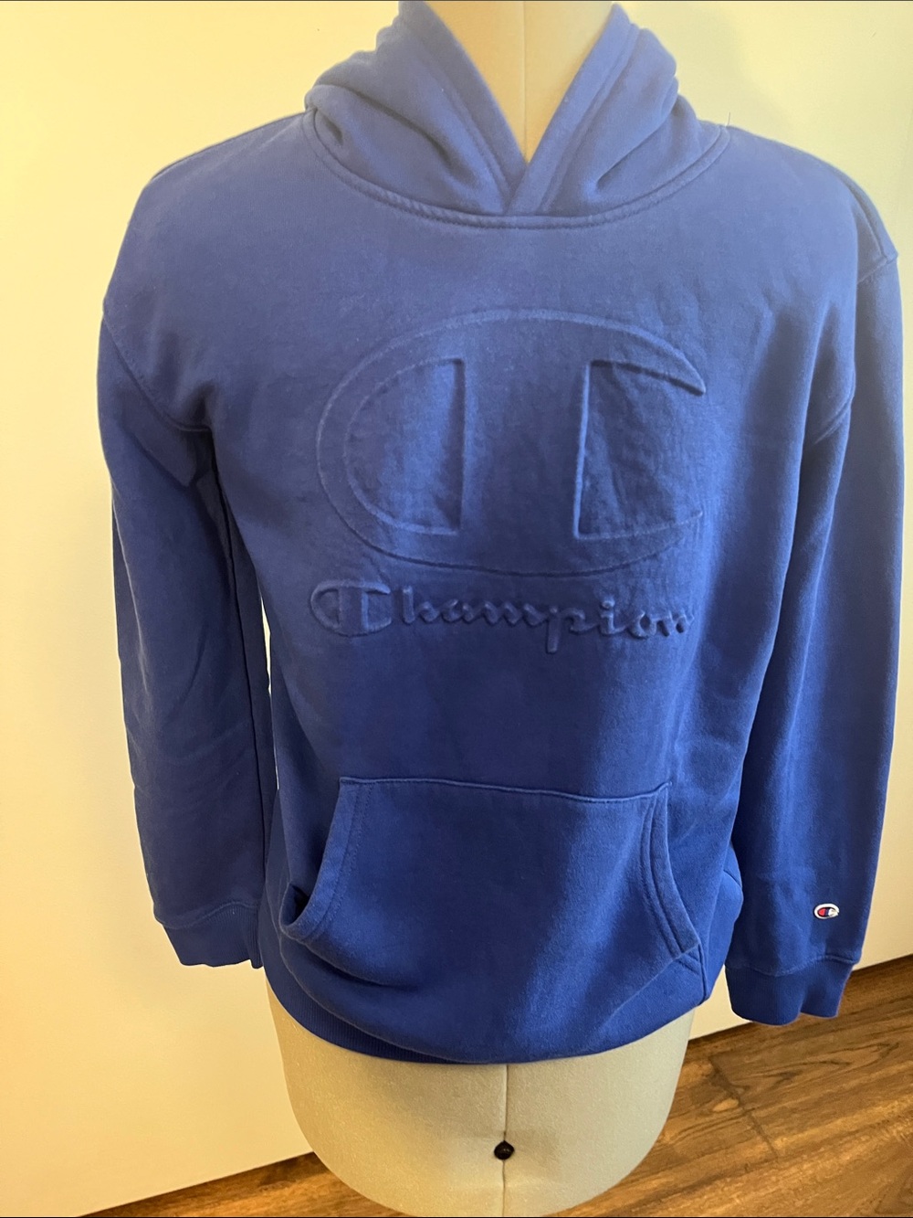 Champion Royal Blue Embossed Logo Hoodie